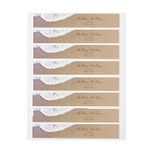 Zwei Herzen im Sand Rundum-Adressaufkleber (Bogen)