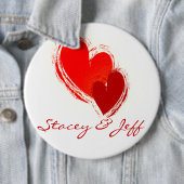 Zwei Herzen in der Liebe Button (Beispiel)