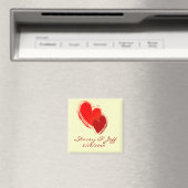 Zwei Herzen in der Liebe Magnet (In Situ (Geschirrspüler))