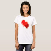 Zwei Herzen in der Liebe T-Shirt (Vorne ganz)