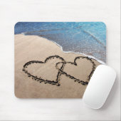 Zwei Herzen in der Sand-Mousepad Mousepad (Mit Mouse)
