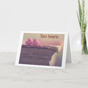 ZWEI HERZEN, JUGEND, MINE **GLÜCKLICH JAHRESZEITRA KARTE