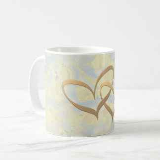 Zwei Herzen Kaffeetasse