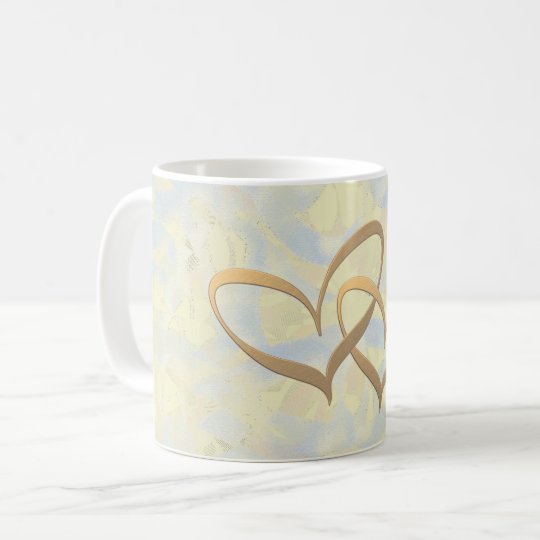 Zwei Herzen Kaffeetasse