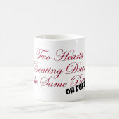 Zwei Herzen Kaffeetasse (Mittel)