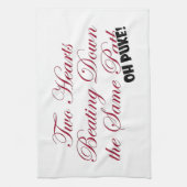 Zwei Herzen Küchentuch (Vertikal)