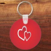 Zwei Herzen = Liebe Schlüsselanhänger (Vorderseite)