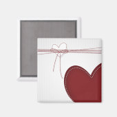 Zwei Herzen Magnet (Vorderseite/Rückseite)