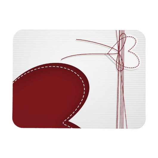 Zwei Herzen Magnet (Horizontal)