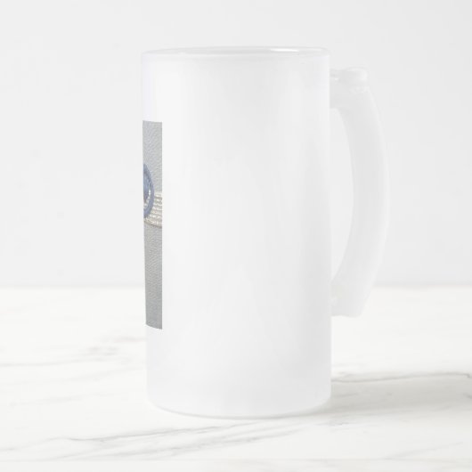 Zwei Herzen Mattglas Bierglas (VorderseiteRechts)