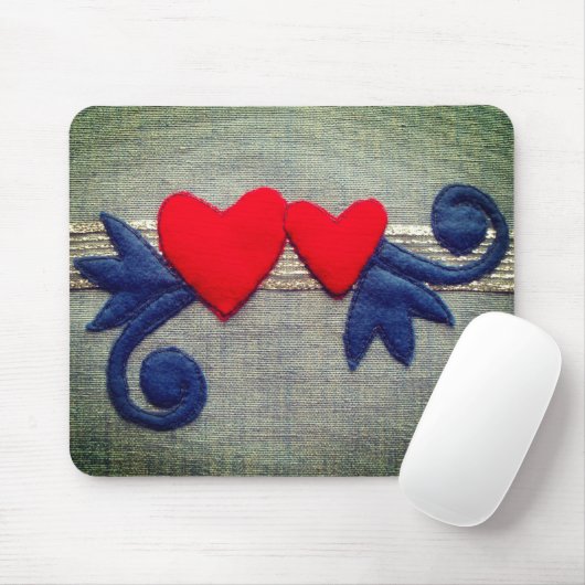Zwei Herzen Mousepad (Mit Mouse)