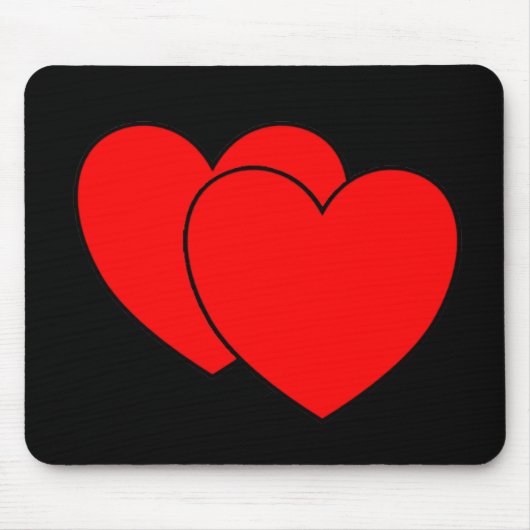 Zwei Herzen Mousepad (Vorne)