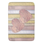 Zwei Herzen, Muster mit Glanz Badematte (Vorderseite Vertikal)