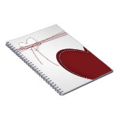 Zwei Herzen Notizblock (Rechte Seite)