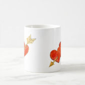 Zwei Herzen - Pfeil 2011 Kaffeetasse (Mittel)