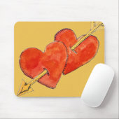 Zwei Herzen - Pfeil 2011 Mousepad (Mit Mouse)