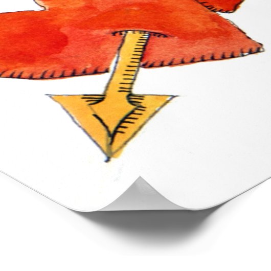 Zwei Herzen - Pfeil 2011 Poster (Ecke)