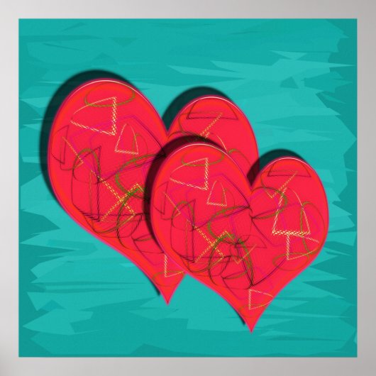 Zwei Herzen Poster (Vorne)