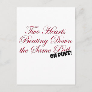 Zwei Herzen Postkarte