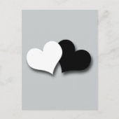 Zwei Herzen Postkarte (Vorderseite)
