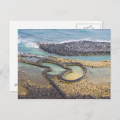 Zwei Herzen Postkarte (Vorne/Hinten)