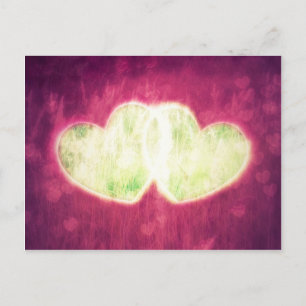 Zwei Herzen Postkarte