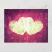 Zwei Herzen Postkarte (Vorderseite)