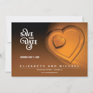 Zwei Herzen schlagen als eines - Gold (Version 5) Save The Date