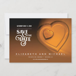 Zwei Herzen schlagen wie eins - Gold - (Version 6) Save The Date