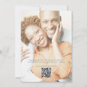 Zwei Herzen schlagen zusammen/süße rustikale Hochz Einladung (Rückseite)