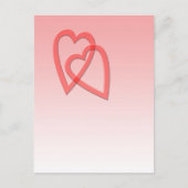 Zwei Herzen schlossen sich zusammen Postkarte (Vorderseite)