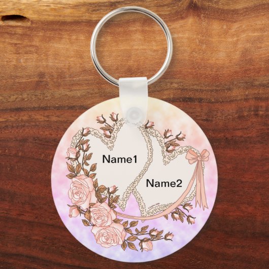 Zwei Herzen Schlüsselanhänger (Vorderseite)