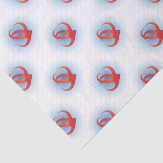 Zwei Herzen Seidenpapier (Ausschnitt)