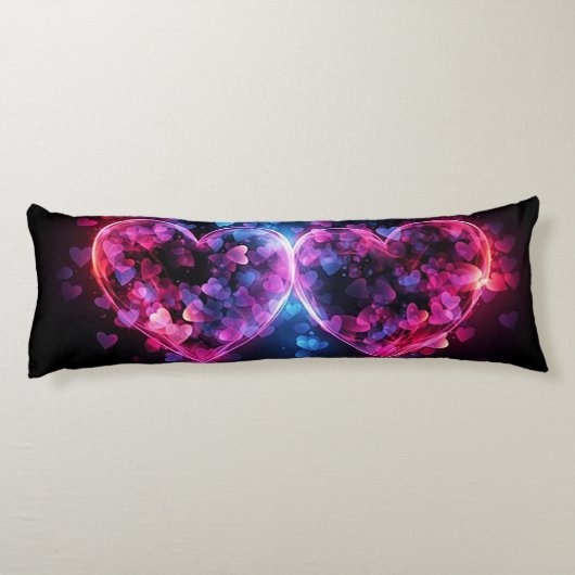 Zwei Herzen Seitenschläferkissen (Rückseite)