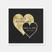 Zwei Herzen Serviette (Vorderseite)