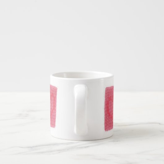 ZWEI HERZEN STRICK Espresso Cup Espressotasse (Rückseite)