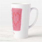 ZWEI HERZEN STRICK hohe Latte-Tasse + Text Milchtasse (Rechts)