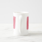 ZWEI HERZEN STRICK Knochenerkrankung Tasse China + (Rückseite)