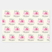 Zwei Herzen treffen sich als eine individuelle Hoc Geschenkpapier Set (Vorderseite)