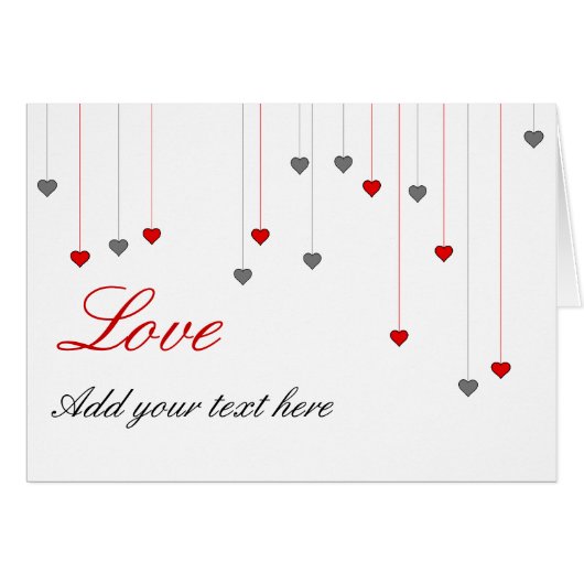 Zwei Herzen und Liebe (Vorderseite (Horizontal))