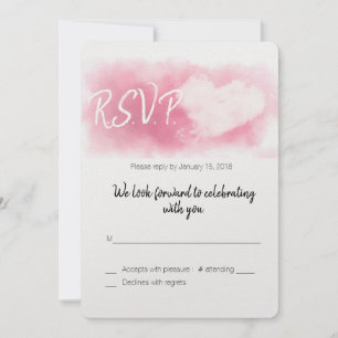 Zwei Herzen/Valentinstag Hochzeit/RSVP Einladung