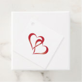 Zwei Herzen verbunden Geschenkanhänger (Beispiel)