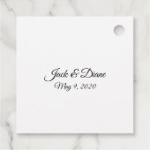 Zwei Herzen verbunden Geschenkanhänger (Rückseite)