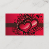 Zwei Herzen Visitenkarte (Rückseite)