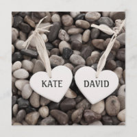 Zwei Herzen zusammen rustikale Lässige Hochzeit