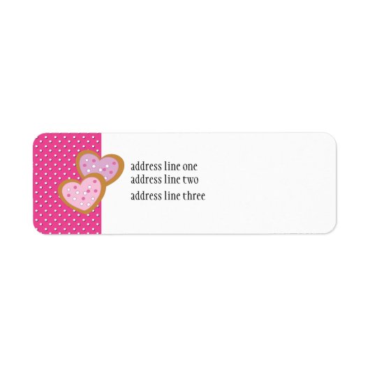 Zwei herzförmige Kekse (Vorne)