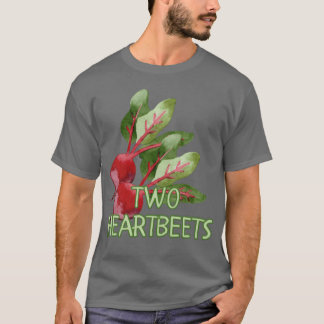 Zwei Herzschläge Lustiger Lebensmittel-Wortwitz Va T-Shirt