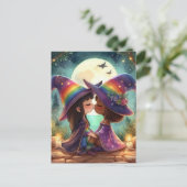 Zwei Hexen Kiss Postkarte (Stehend Vorderseite)