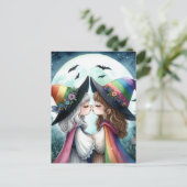 Zwei Hexen Kiss Pride Serie Postkarte (Stehend Vorderseite)