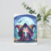 Zwei Hexen Kiss Pride Serie Wasserfarbe Postkarte (Stehend Vorderseite)